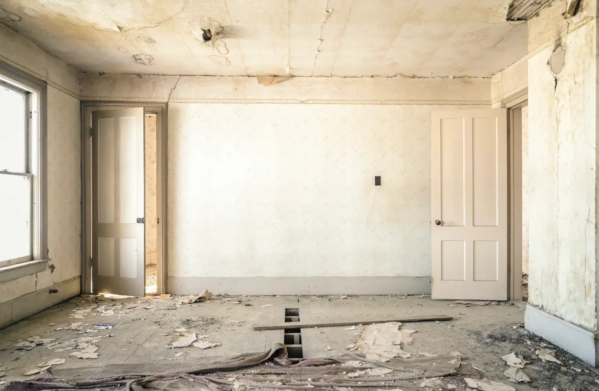 Waste disposal crew managing a cleanout project in Woodville